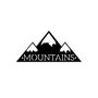 Wallity Mountains Escultura de Pared de Metal Negra